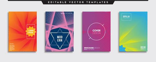 Minimale Vector-Cover-Designs. Zukünftige Plakatschablone. vektor