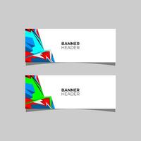 modern Header Banner Vektor Design