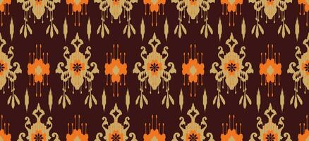 ethnische abstrakte ikat-kunst. nahtloses muster in stammes-, volksstickerei und mexikanischem stil. aztekischer geometrischer kunstornamentdruck.design für teppich, tapete, kleidung, verpackung, stoff, bezug, textil vektor