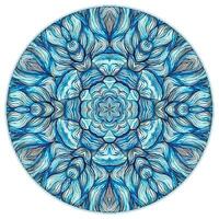 Kaleidoskop Blau Mandala vektor