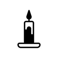Kerze Symbol solide Stil vektor