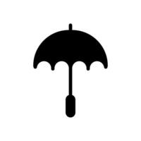 Regenschirm Symbol solide Stil vektor