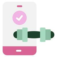 Fitness App Symbol Illustration vektor