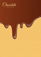 Flüssige Schokolade oder braune Farbe. Vektor-Illustration vektor
