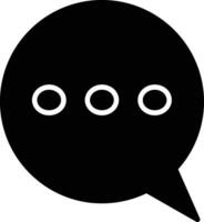 Chat-Glyphe-Symbol vektor