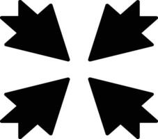 Glyphensymbol verkleinern vektor