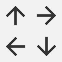 nach oben nach unten rückwärts nach vorne Pfeil Symbol vektor