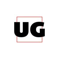 ug Unternehmen Name Initiale Briefe Symbol. vektor