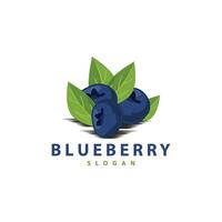 blåbär logotyp, trädgård bruka färsk frukt vektor, elegant enkel design, symbol illustration mall vektor