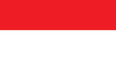 Indonesien Flagge, Illustration von Indonesien Flagge vektor