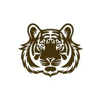 Kopf Tiger Vektor Illustration Design. Kopf Tiger Logo Design Vorlage.