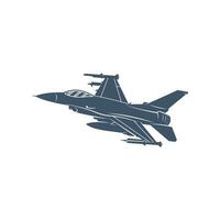 Militär- Flugzeug Vektor Illustration Design. Kämpfer Jets Logo Design Vorlage.