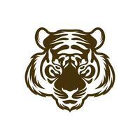 Kopf Tiger Vektor Illustration Design. Kopf Tiger Logo Design Vorlage.