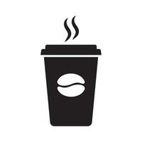 kaffe kopp vektor ikon. papper kaffe kopp ikon isolerat på vit bakgrund.