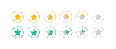 fem gyllene stjärna recension Betygsätta, kund respons, produkt betyg ikon, betyg stjärna ikon vektor design mallar.
