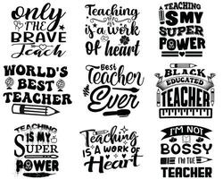 Lehrer t Hemd Design bündeln, Vektor Lehrer t Hemd Design, Lehrer Tag Shirt, Lehrer Typografie t Hemd Design Sammlung, Lehrer Tag svg Design.