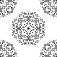 islamisch Mandala Kunst Schlaganfall Design vektor