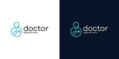 Logo Design Arzt Symbol Vektor Inspiration