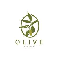 Olive Logo, Vektor Design Prämie Vorlage Vektor Illustration