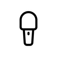 mikrofon ikon i trendig platt stil isolerat på vit bakgrund. mikrofon silhuett symbol för din hemsida design, logotyp, app, ui. vektor illustration, eps10.