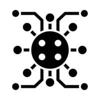 Digitalisierung Vektor Glyphe Symbol zum persönlich und kommerziell verwenden.