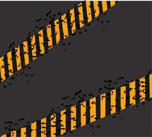 Konstruktion Bereich Vorsicht industriell Warnung warnen Gelb und dunkel Band vektor