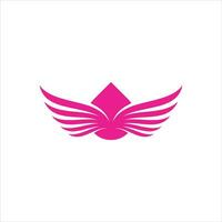 Adler Flügel und Wasser oder Energie Logo Design Vektor Symbol Illustration