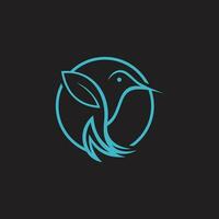 Kolibri korporativ Logo. Vogel Symbol Design vektor