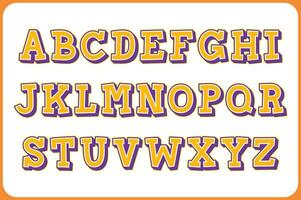 mångsidig samling av Göra alfabet brev för olika användningar vektor