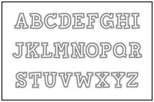 vielseitig Sammlung von Papier ausgeschnitten Alphabet Briefe zum verschiedene Verwendet vektor