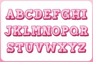 mångsidig samling av damer alfabet brev för olika användningar vektor
