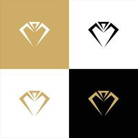 diamant smycken logotyp design vektor mall