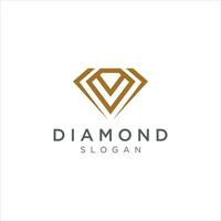diamant med översikt lyx design begrepp vektor