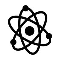 Atom Vektor Glyphe Symbol zum persönlich und kommerziell verwenden.