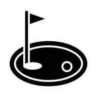 golf vektor glyf ikon för personlig och kommersiell använda sig av.