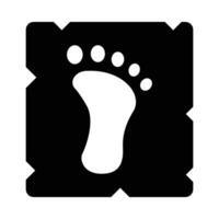 fotspår vektor glyf ikon för personlig och kommersiell använda sig av.