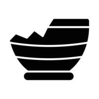 gebrochen Schiff Vektor Glyphe Symbol zum persönlich und kommerziell verwenden.