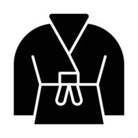 kimono vektor glyf ikon för personlig och kommersiell använda sig av.