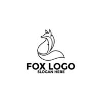 Fuchs Linie Logo Vektor Symbol, einfach und modern Fuchs Logo Design Vorlage