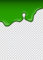 Grüne Flüssigkeit, Spritzer und Flecken. Schleim-Vektor-Illustration. vektor