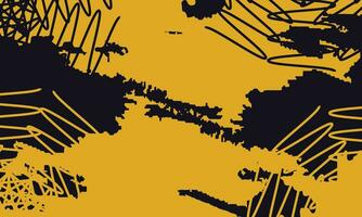 abstrakt schmutzig Gelb und schwarz Grunge Textur Hintergrund, Vektor Grunge Hintergrund schwarz und Gelb Farbe