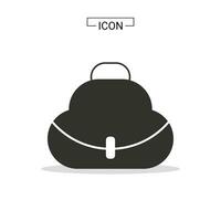 handla väska ikon symbol grafisk tillflykt vektor