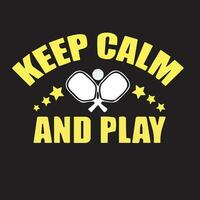 Pickleball T-Shirt Design, Pickleball Vektoren, Pickleball Symbol, Pickleball USA Flagge vektor