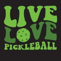 Pickleball T-Shirt Design, Pickleball Vektoren, Pickleball Symbol, Pickleball USA Flagge vektor