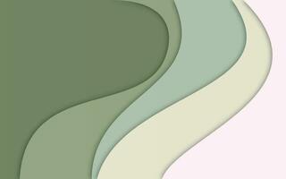 Flüssigkeit Grün abstrakt Hintergrund Wellen zum Design modern Farbe vektor
