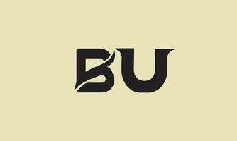 bu, ub, abstrakt Briefe Logo Monogramm vektor