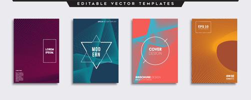 Minimale Vector-Cover-Designs. Zukünftige Plakatschablone. vektor