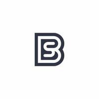 Vorlage für das moderne Design des bs-Logo-Monogramms vektor