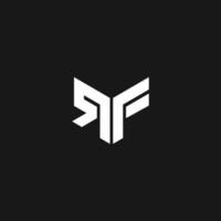 rf logotyp monogram modern designmall vektor