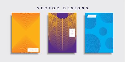 Minimale Vector-Cover-Designs. Zukünftige Plakatschablone. vektor